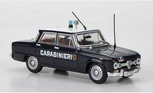 Alfa Romeo Giulia 1600 super 1/43 Hachette Carabinieri 1970 diecast model cars