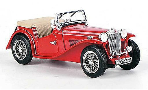 MG TC Base 1/43 Vitesse open red 1945 diecast model cars