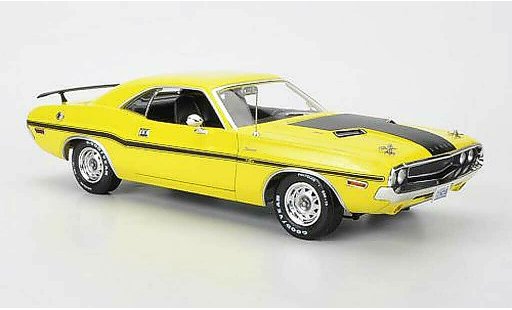 Dodge Challenger 1970 1/18 Greenlight R/T yellow/mattblack NCIS diecast model cars
