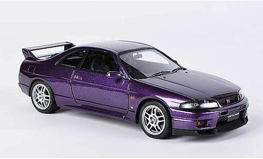 Nissan Skyline R33 1/43 HPI GT-R V-Spec purple RHD diecast model cars