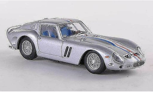 Ferrari 250 GTO 1963 1/43 Brumm grey(blue-white-red-stripes) diecast model cars