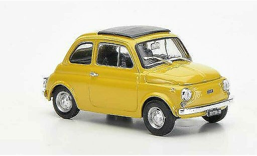 Fiat 500 R 1/43 Brumm beige closedes folding roof 1972 diecast model cars
