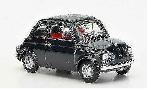 Fiat 500 R 1/43 Brumm blue closedes folding roof 1972 diecast model cars