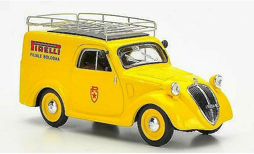 Fiat 500 B 1/43 Brumm Furgoncino Pirelli Filiale di Bologna Assistenza Mille Miglia 1950 diecast model cars