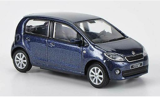 Skoda Citigo Base 1/43 Abrex bluegrey 5-Turer 2012 diecast model cars