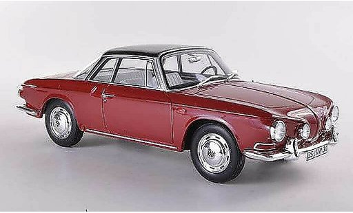 Volkswagen Karmann Ghia Base 1/18 BoS Models Ghia T34 red/black limited Auflage 1.000 1961 diecast model cars