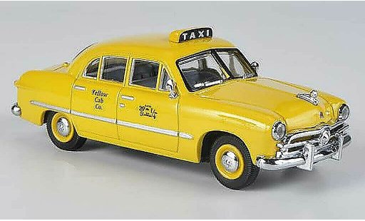 Ford Custom Taxi 1/43 American Heritage Models 4-portes Sedan Yellow Cab Co. yellow diecast model cars