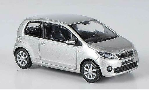 Skoda Citigo 3 portes 1/43 Abrex grey Brilliant 3- 2012 diecast model cars