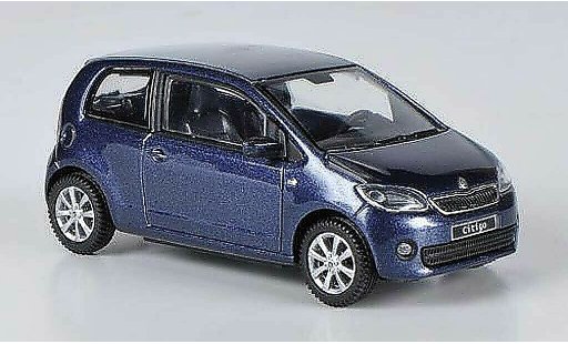 Skoda Citigo 3 portes 1/43 Abrex blue 3- 2012 diecast model cars