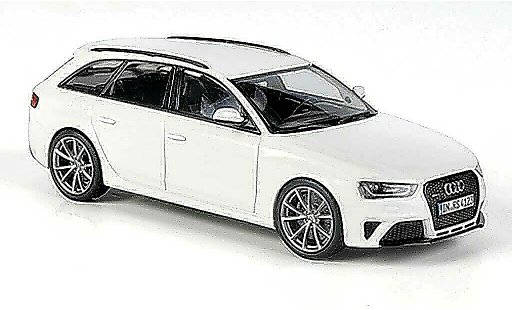 Audi RS4 avant 1/43 Minichamps (Typ B8) white 2012 diecast model cars