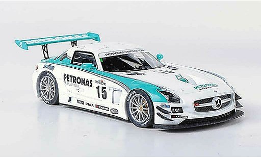 Mercedes SLS GT3 1/43 Ebbro AMG No.15 Petronas Syntium T.Kataoka / F.Hairuman / B.Schneider 12h Merdeka 2011 diecast model cars