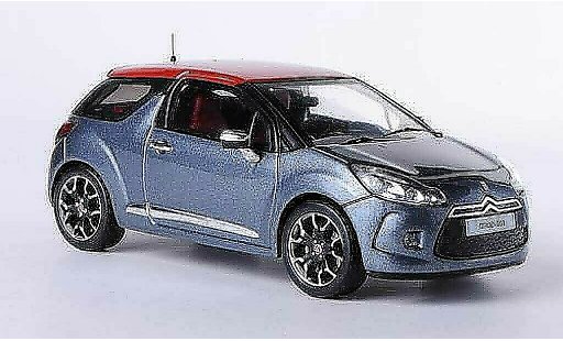 DS Automobiles DS3 Berline 1/43 IXO grey/red 2011 diecast model cars