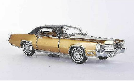 Cadillac Eldorado Coupe 1/43 Neo 2-Door gold/black 1968 diecast model cars