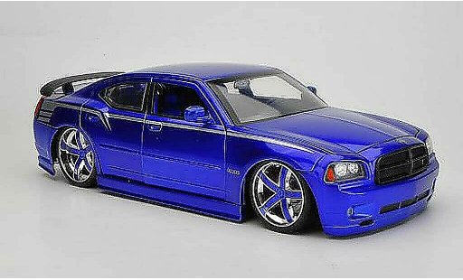 Dodge Charger 2006 1/18 Jada Toys SRT8 blue diecast model cars