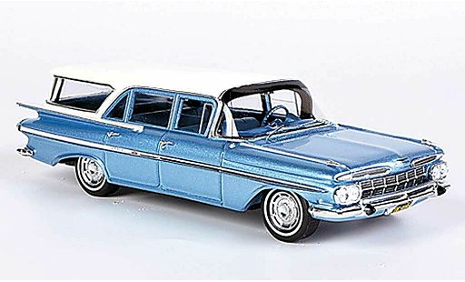 Chevrolet Impala Station Wagon 1/43 Spark 1959 greyblue/white Sondermodell MCW L.E. 300 1959 diecast model cars
