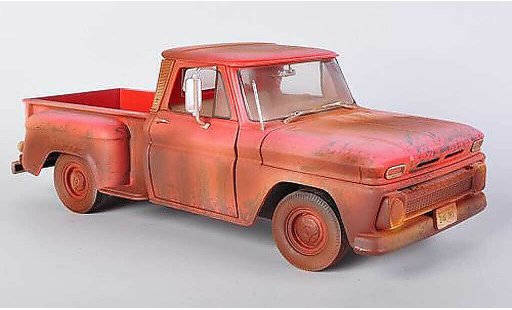 Chevrolet C-10 Pickup 1/18 Greenlight Stepside red Twilight - Bella's Chevy Truck 1963 diecast model cars
