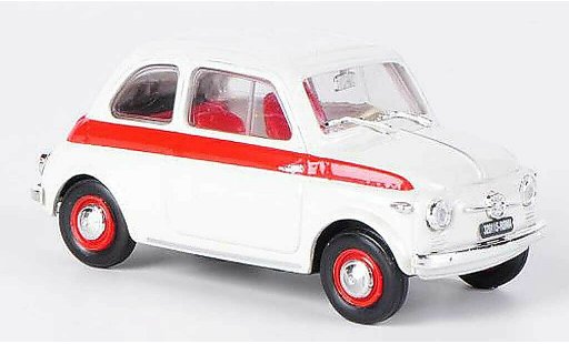Fiat 500 Sport 1/43 Brumm white/red 1958 diecast model cars