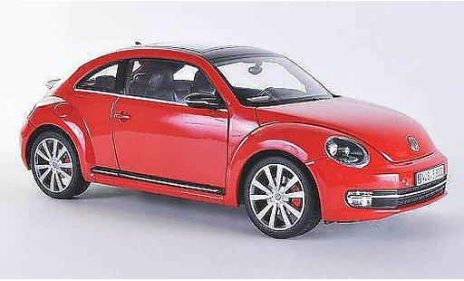 Volkswagen Beetle Base 1/18 Welly red/black 2012 diecast model cars