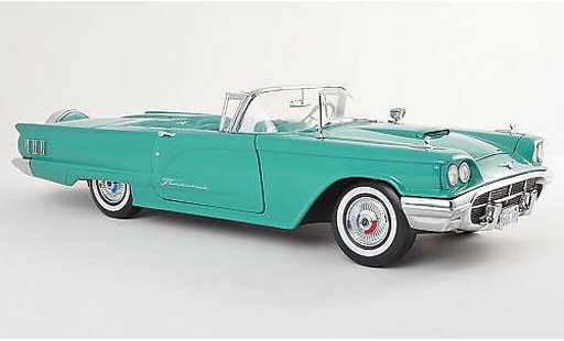 Ford Thunderbird Squarebird 1/18 Sun Star Convertible black-turquoise diecast model cars