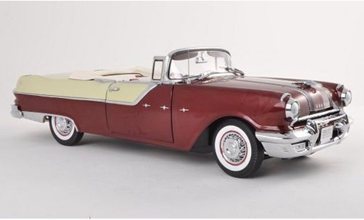 Pontiac Star Chief Convertible 1/18 Sun Star white/black-brun 1955 diecast model cars