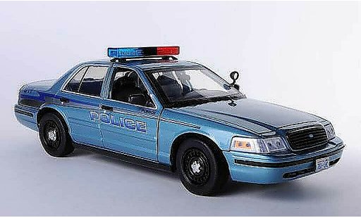 Ford Crown Police Interceptor 1/18 Greenlight Victoria Forks Twilight - Charlie's Cruiser diecast model cars