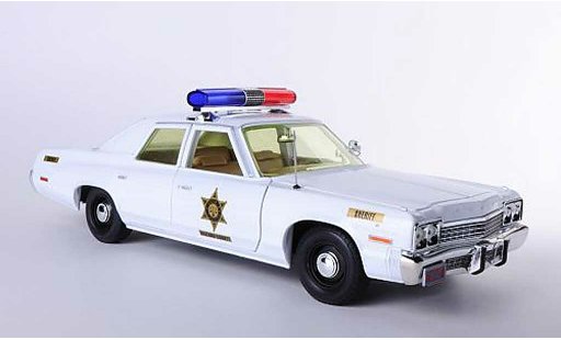 Dodge Monaco 1974 1/18 Johnny Lightning Hazzard County Sheriff The Dukes of Hazzard - Rosco Patrol Car diecast model cars