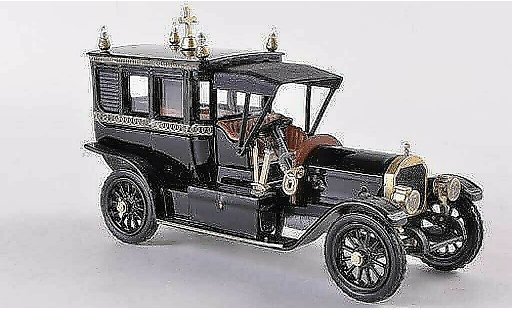 Mercedes 1908 Base 1/43 Rio Bestattungsfahrzeug black/gold diecast model cars