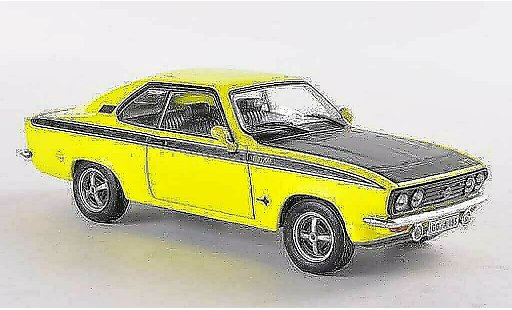 Opel Manta A 1/43 WhiteBox GT/E yellow/black diecast model cars