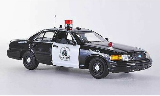 Ford Crown Police Interceptor 1/43 First Response Victoria RCMP - Royal Canadian Mounted black/white (CAN) diecast model cars