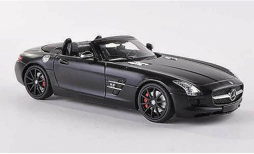 Mercedes SLS Roadster 1/43 Schuco AMG (R197) mattblack diecast model cars