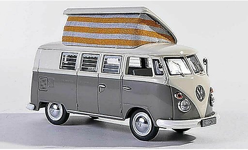 Volkswagen T1 Base 1/43 Schuco Campingbus grey/white diecast model cars