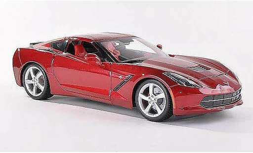 Chevrolet Corvette Stingray 1/43 Maisto C7 (C7) black-red diecast model cars