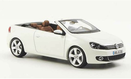 Volkswagen Golf Cabriolet 1/43 Schuco Convertible white 2011 diecast model cars