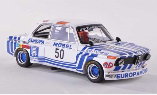 Bmw 2002 tii 1/43 Spark No.50 Europe Meubles DRM Hockenheim 1974 J.Obermoser diecast model cars