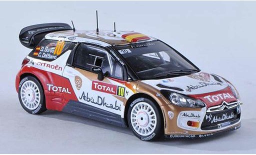 DS Automobiles DS3 WRC 2013 1/43 Spark No.10 Abu Dhabi Rally Monte Carlo D.Sordo/C.Del Barrio diecast model cars