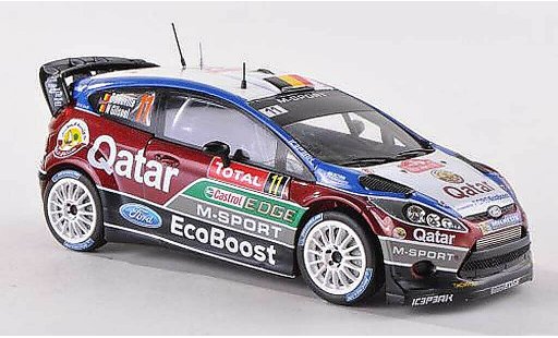 Ford Fiesta WRC 1/43 Spark No.11 M-Sport/Qatar Rally Monte Carlo 2013 T.Neuville/N.Gilsoul diecast model cars