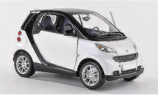 Smart ForTwo Coupe 1/18 Minichamps white/black 2007 diecast model cars