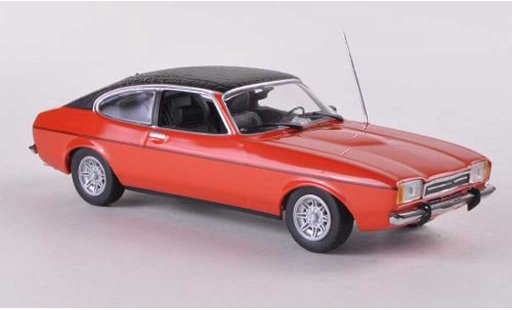 Ford Capri MK2 1/43 Minichamps MkII red/mattblack 1974 diecast model cars