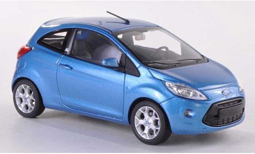 Ford Ka Berline 1/43 Minichamps II blue 2009 diecast model cars
