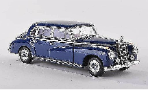 Mercedes 300 Base 1/43 Minichamps (W186 III) black-blue 1955 diecast model cars
