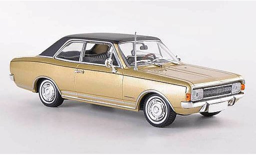 Opel Commodore A 1/43 Minichamps gold/black 1966 diecast model cars