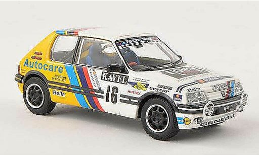 Peugeot 205 GTI 1/43 Vanguards 1.9 No.16 Kayel Graphics Rally Wales 1991 R.Burns/R.Reid diecast model cars