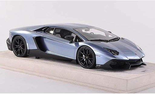 Lamborghini Aventador LP700-4 1/43 MR Collection 50th Anniversaire blue diecast model cars