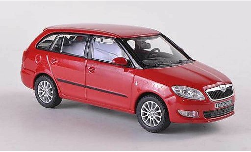 Skoda Fabia II 1/43 Abrex Combi red Facelift 2010 diecast model cars