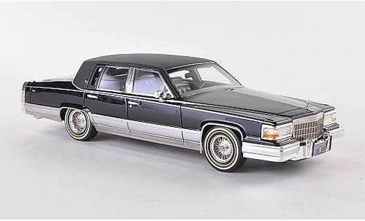 Cadillac Brougham Sedan 1/43 GLM matt black 1991 diecast model cars