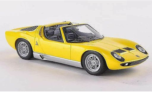Lamborghini Miura Roadster 1/43 Look Smart yellow Brussel 1968 diecast model cars