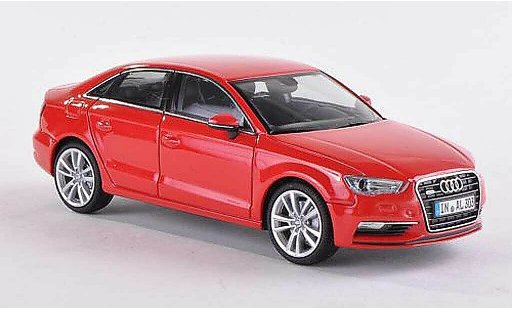 Audi A3 berline 1/43 Herpa Limousine red 2013 diecast model cars
