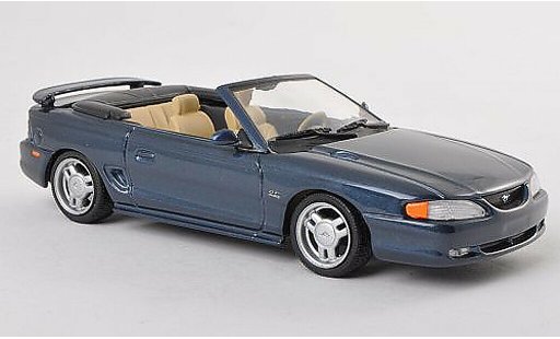 Ford Mustang Cabriolet 1/43 Minichamps blue diecast model cars