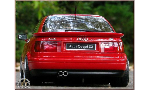 Audi S2 coupe 1/18 Ottomobile red jantes BBS 18 pouces diecast model cars