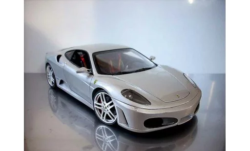Ferrari F430 Coupe 1/18 Hot Wheels grey diecast model cars